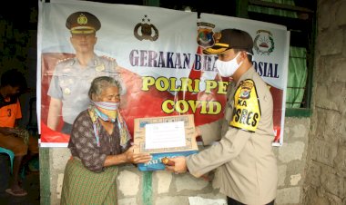 Peduli-Kemanusiaan,-Kapolres-TTS-Pimpin--Salurkan-Bansos