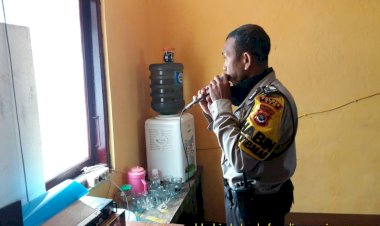 Bhabinkamtibmas--Sampaikan--Imbauan--cegah-Corona-dan--Imbauan-kamtibmas