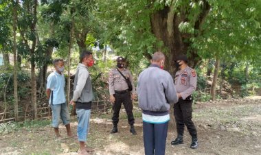 Sambangi-Warga,-Kanit-Binmas--sosialisasikan-New-Normal