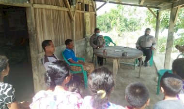 Kapolsek-Amanatun--Utara-Sambangi-Warga-Sampaikan-Pesan-Kamtibmas