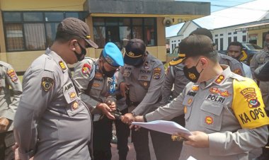 Bersama-Para-PJU,-Kapolres-TTS- Cek-Senpi-Dinas