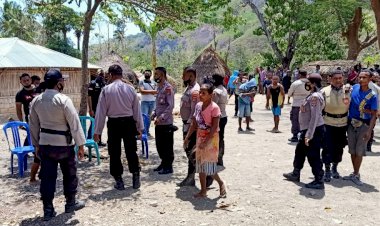 Eksekusi-Tanah,-Sejumlah-Personil-Polres-TTS-di-Kerahkan-Melaksanakan-Pam