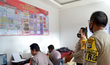 Kapolres-TTS -Pantau-dan-Cek- Posko-Ops-Lilin-Turangga---2020