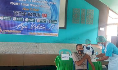 Polres-TTS-Kembali-Gelar-Vaksinasi-Covid-19-Tahap-II- 
