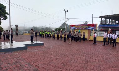 Kapolres-TTS-Pimpin-Upacara-Korps-Raport-Kenaikan-Pangkat-Pengabdian- Polri