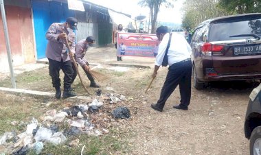 Jelang-Hari-Bhayangkara-ke-75,-Polres-TTS-Gelar-Bakti-Sosial