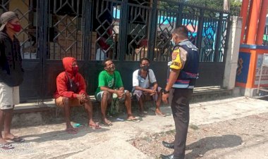Tekan-penyebaran-Covid-19,-Bhabinkamtibmas-Gencar-Beri-Imbauan-