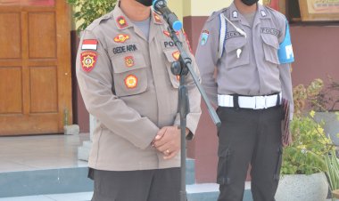 Waka-Polres-TTS-Pimpin-Langsung-Apel-Jam-Pimpinan-Di-Polsek-Amanuban-Tengah