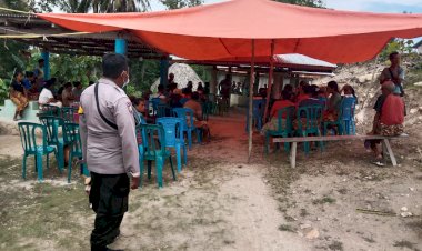 Bhabinkamtibmas-Polsek-Amanatun-Utara- Patroli-dan-Monitoring-Kampanye-Pilkades