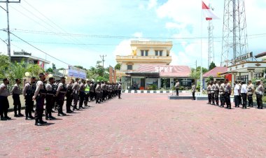 Siap-Mengamankan-Pilkades-Serentak--Di-Wilayah-Kab.-TTS,--Polres-TTS--Kerahkan-personil-Pengamanan