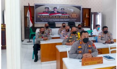 Secara -Virtual,-Kapolres-TTS-Ikut-Rapim-Polri-tahun-2022