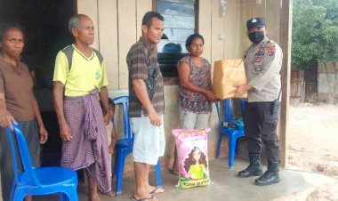 Peduli-Kasih-,Kapospol-Neonmat-Beri-Bantuan-Sembako