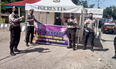 Dekatkan-Palayanan-Polri-Pada-Ops-Semana-Santa,-Polres-TTS-Bangun-3-Pos