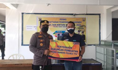 Kapolres-TTS-Terima-Dukungan-Pembuatan-Kedai-Mandiri
