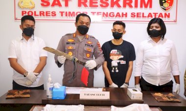 Keterbukaan-Pengananan-Perkara-Pembunuhan,-Polres-TTS-Gelar-Pres-Release