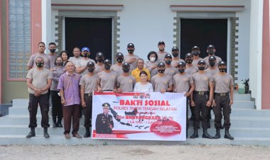 Jelang-Hari-Bhayangkara-Ke-76-tahun-2022,-Personil-Polres-TTS-Dikerahkan-Melaksanakan- Bhakti-Sosial-di-Tempat-Ibadah