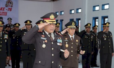 Upacara-Peringatan-Hari--Bhayangkara-ke-–-76,-Kapolres-TTS-Ikuti-Secara-Virtual