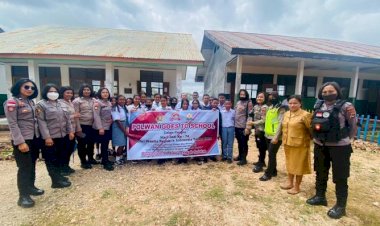  Jelang-Hari-Jadi  -Polwan-RI- ke--74,-Polwan-Polres-TTS-Gelar-Police-Goes-To-School