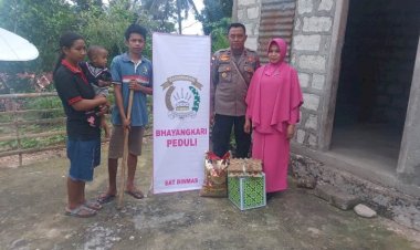 Peduli-Stanting,-Polres-TTS-  Salurkan-Bansos