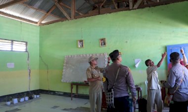 Kapolres-TTS-Sambangi-Dan-Pantau-Sacara--Dekat-Kondisi-Kerusakan-Gedung-SD-I-Nefolilah-Akibat-Gempa