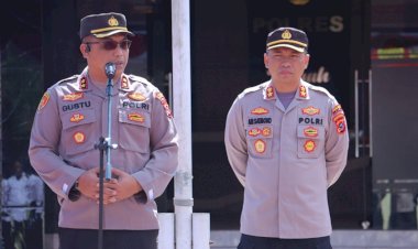 Pimpin-Apel-Perpisahan,-Pejabat-Lama-Kapolres-TTS-Titip-Pesan-Agar-Anggota-Polres-TTS-Tetap-Dukung- Pejabat-Baru- Kapolres-TTS