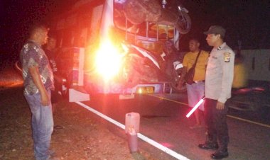 Rutin-KRYD-,-Polsek-Polen-Amankan-Miras-Ilegal-Di-Malam-Hari