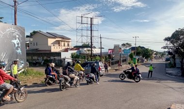 Polres-TTS-Terus-Ciptakan-Kamseltibcar-Lantas,-Rutin-Turunkan-Personil-Gatur-Pagi