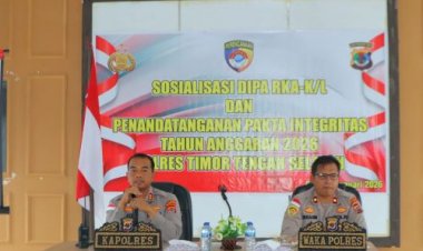 Transparansi-dan-Akuntabilitas-,-Polres-TTS-Gelar-Sosialisasi-DIPA-Tahun-Anggaran-2026-Dan-Penandatangan-Pakta-Integritas