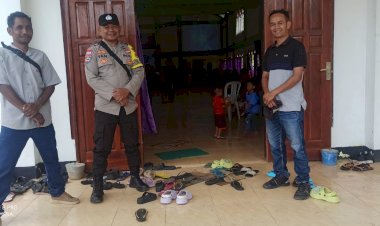 Polsek-Siso-Melaksanakan-Pengamanan-Perayaan-Paskah-Untuk-Anak---Anak-di-Gereja-Ebenhaezar-Biloto