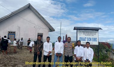 Polsek-Amanatun-Selatan-Laksanakan-Pengamanan-Ibadah-Syukur-Paskah-dan-Perjamuan-Kudus-di-Gereja-Sion-Simo-Secara-Sigap-dan-Profesional