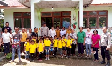 Polsek-Mollo-Selatan-Sambang-Warga-di-Desa-Biloto,-Berikan-Himbauan-Keamanan-dan-Antisipasi-Bencana