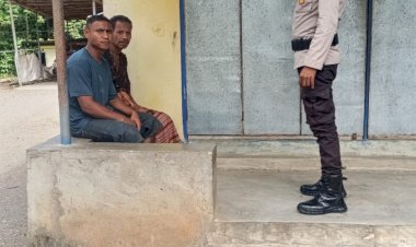 Polsek-Polen-Laksanakan-Patroli-Siang,-Humanis-Beri-Imbauan-dan-Jaga-Kamtibmas-Tetap-Kondusif