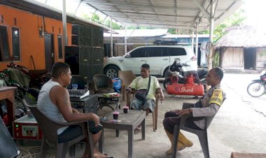 Bhabinkamtibmas-Kolbano-Sambangi-Warga:-Himbau-Pencegahan-TPPO-dan-Perjudian