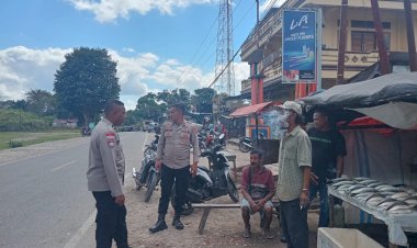 Sambangi-Pangkalan-Ojek-Niki-niki,-Polsek-Amanuban-Tengah-Ingatkan-Warga-Jahui-Miras-dan-Judi