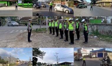 Optimalkan-Pelayanan-Pagi,-Satlantas-Polres-TTS-Amankan-Arus-Lalu-Lintas-Kota-Soe