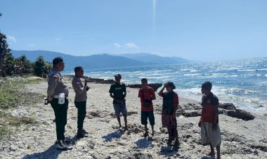Antisipasi-Dampak-Gempa-Flores,-Polsek-Kolbano-Imbau-Penambang-Batu-dan-Warga-Pesisir-Tetap-Waspada.