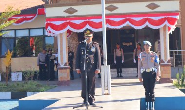 Peringati-HUT-Kemerdekaan-RI-ke-81,-Polres-TTS-Gelar-Upacara-Bendera-dengan-Khidmat