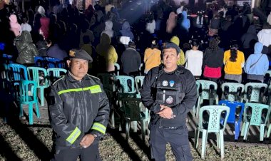 Jaga-Kota-Soe-Hingga-Dini-Hari,-Patroli-Perintis-Presisi-Polres-TTS-Amankan-Objek-Vital-dan-Nobar-Warga