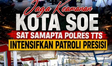 Jaga-Keamanan-Kota-Soe,-Sat-Samapta-Polres-TTS-Intensifkan-Patroli-Presisi