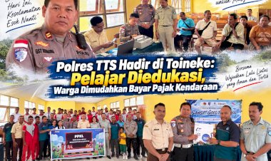 Polres-TTS-Hadir-di-Toineke:-Pelajar-Diedukasi,-Warga-Dimudahkan-Bayar-Pajak-Kendaraan