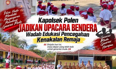 Kapolsek-Polen-Jadi-Irup-di-SDN-Polen,-Ajak-Siswa-Cegah-Bullying-hingga-Waspada-Karhutla