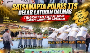 Satsamapta-Polres-TTS-Gelar-Latihan-Dalmas,-Tingkatkan-Kesiapsiagaan-Hadapi-Gangguan-Kamtibmas