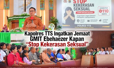 Kapolres-TTS-Ingatkan-Jemaat-GMIT-Ebehaezer-Kapan-