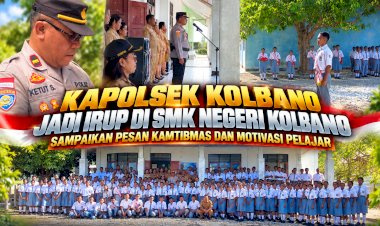 Kapolsek-Kolbano-Jadi-Irup-di-SMK-Negeri-Kolbano,-Sampaikan-Pesan-Kamtibmas-dan-Motivasi-Pelajar