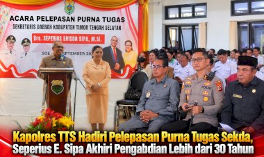 Kapolres-TTS-Hadiri-Pelepasan-Purna-Tugas-Sekda,-Seperius-E.-Sipa-Akhiri-Pengabdian-Lebih-dari-30-Tahun