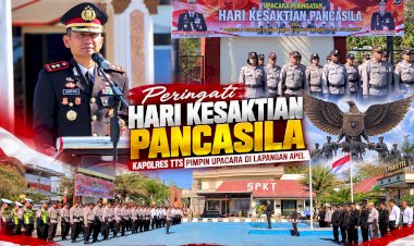 Peringati-Hari-Kesaktian-Pancasila,-Kapolres-TTS-Pimpin-Upacara-di-Lapangan-Apel