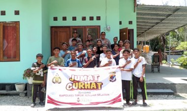 Edukasi-Siswa-SMKN-Polen:-Kapolsek-Polen-Tegaskan-Masuk-Polri-Gratis,-Bebas-Pungli,-dan-Jauhi-Miras
