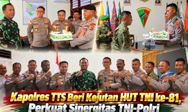 Kapolres-TTS-Beri-Kejutan-HUT-TNI-ke-81,-Perkuat-Sinergitas-TNI-Polri