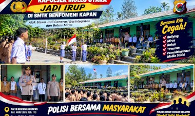 Kapolsek-Mollo-Utara-Jadi-Irup-di-SMTK-Benfomeni-Kapan,-Ajak-Siswa-Jadi-Generasi-Berintegritas-dan-Bebas-Miras