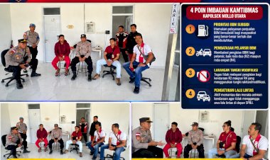 Jaga-Kelancaran-Pasokan-BBM-Subsidi,-Kapolsek-Mollo-Utara-Edukasi-Staf-SPBU-Eonbesi